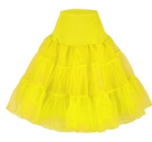 Yellow Rockabilly Swing Layered Petticoat
