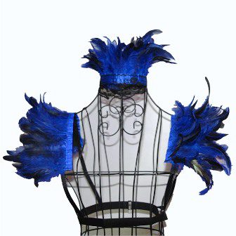 burlesque feather costume accessory
