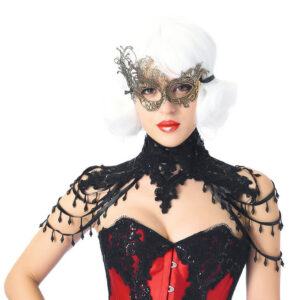 Black Lace Gothic Burlesque Steampunk Collar Choker A27
