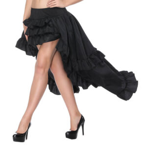 Black Burlesque Steampunk Skirt