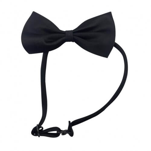 mini black bow tie costume accessory