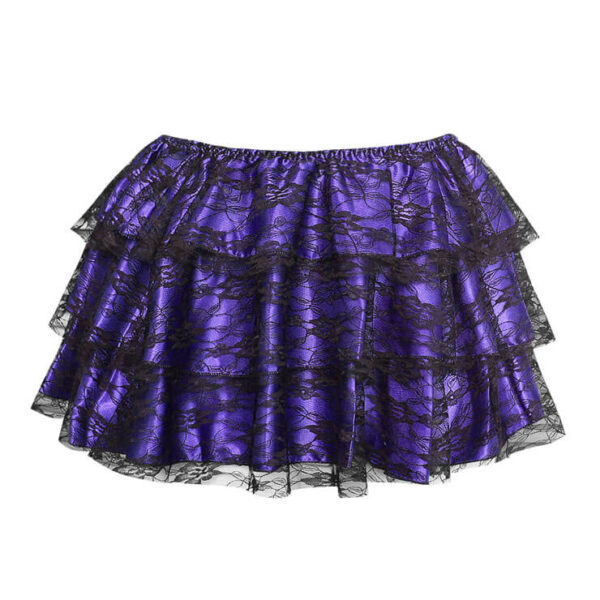 Purple burlesque mini skirt