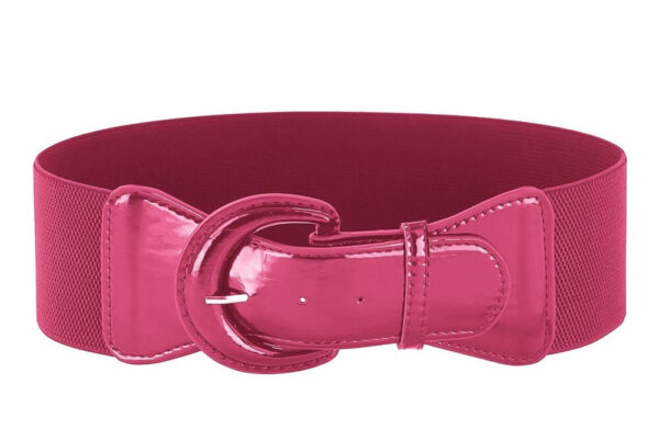 Pink Retro Rockabilly Stretch Cinch Belt