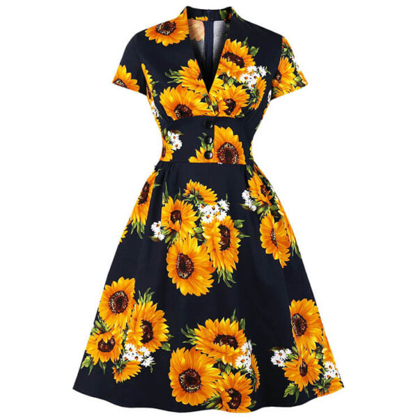 Sunflower Retro Vintage Dress