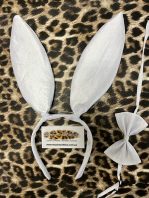 white playboy bunny costume accessories